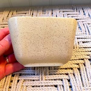 PYREX Glass Refrigerator Dish Beige Speckled 501 MCM USA